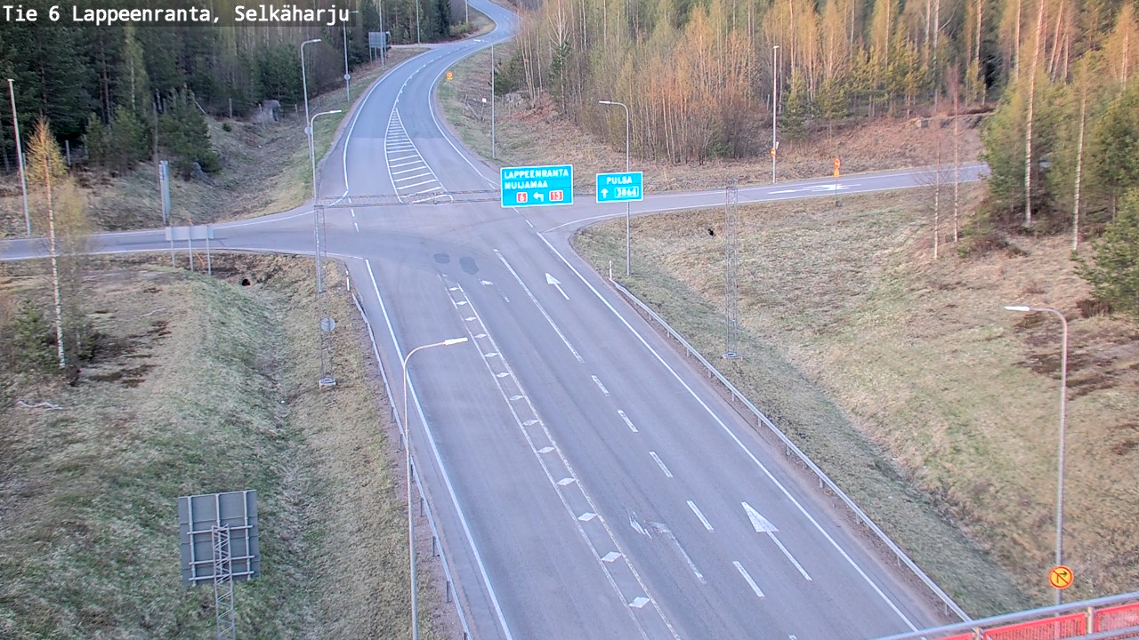 Weather Camera Image Road 6 Lappeenranta, Selkäharju, Lappeenranta, Etelä-Karjala