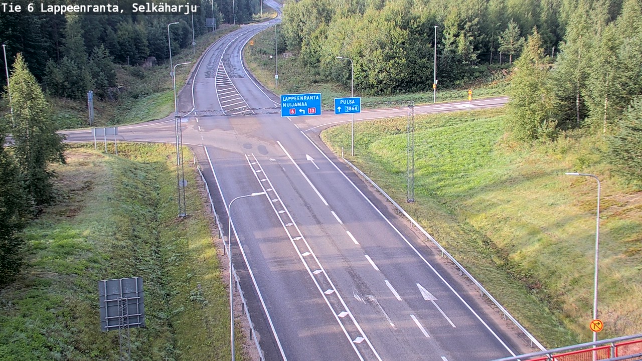 Weather Camera Image Road 6 Lappeenranta, Selkäharju, Lappeenranta, Etelä-Karjala