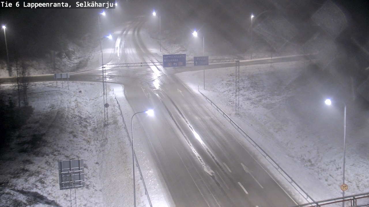 Weather Camera Image Road 6 Lappeenranta, Selkäharju, Lappeenranta, Etelä-Karjala