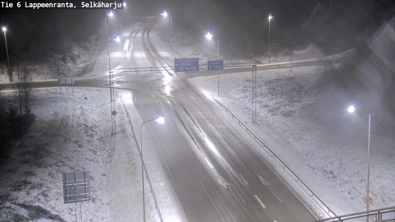 Weather Camera Image Road 6 Lappeenranta, Selkäharju, Lappeenranta, Etelä-Karjala