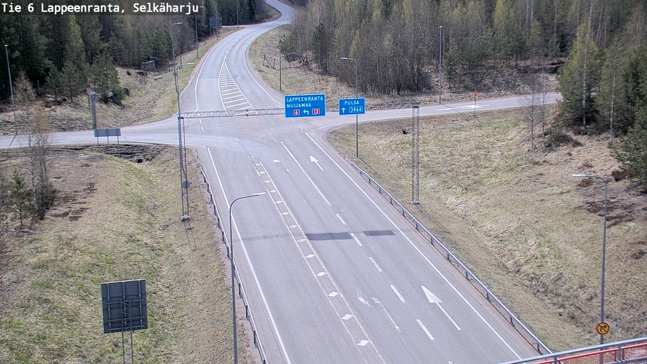 Weather Camera Image Road 6 Lappeenranta, Selkäharju, Lappeenranta, Etelä-Karjala