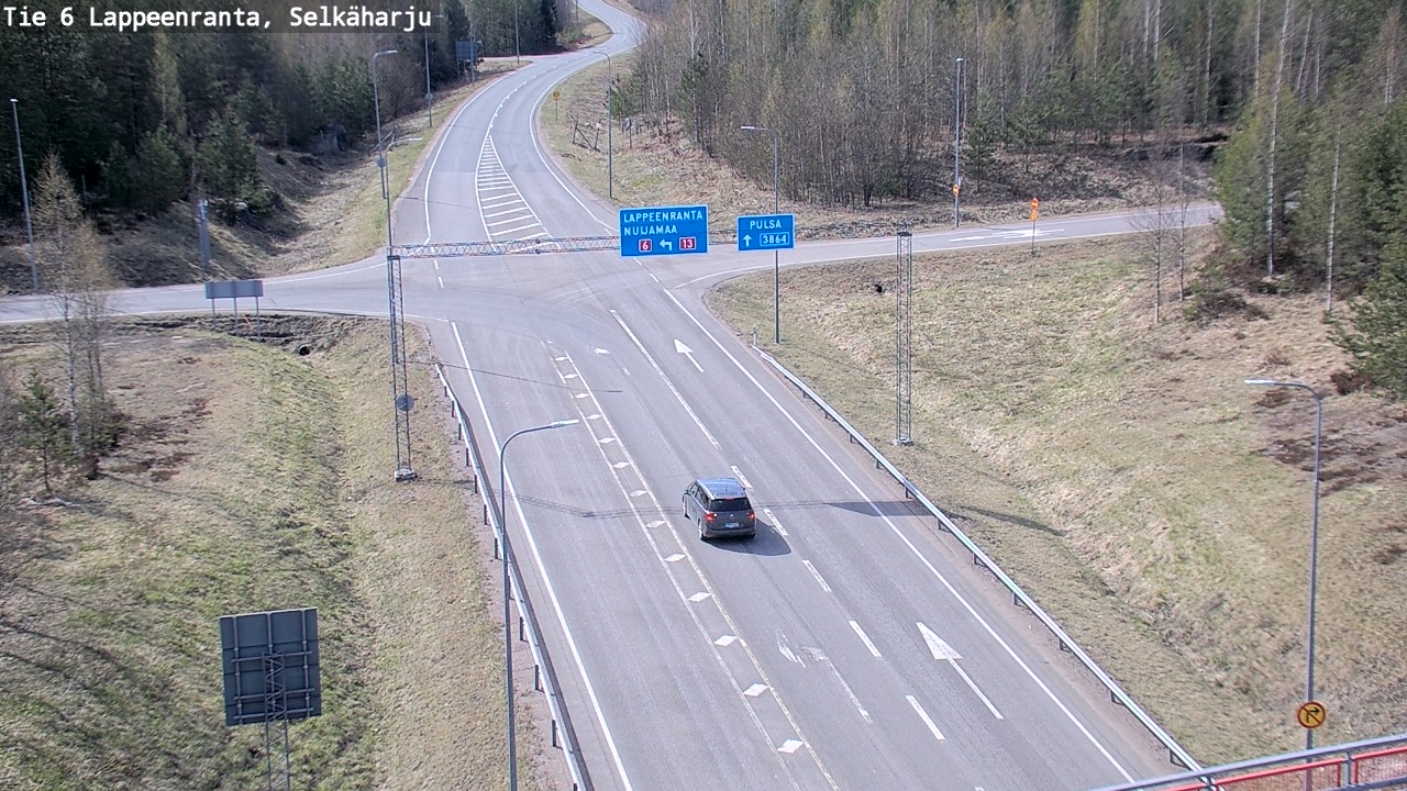 Weather Camera Image Road 6 Lappeenranta, Selkäharju, Lappeenranta, Etelä-Karjala