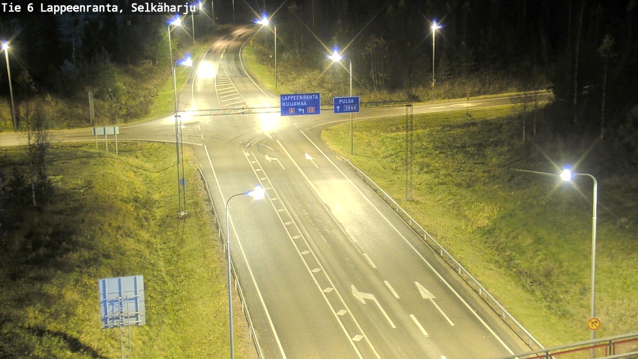 Weather Camera Image Väg 6 Villmanstrand, Selkäharju, Lappeenranta, Etelä-Karjala