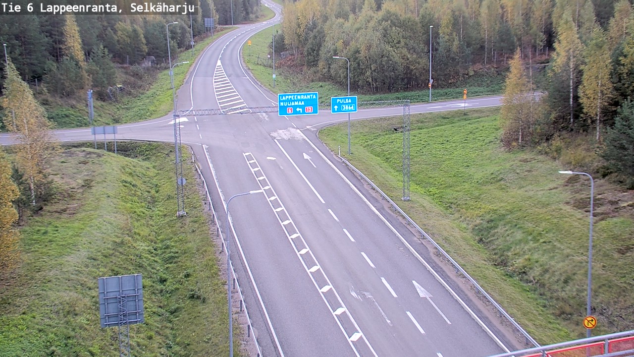 Weather Camera Image Road 6 Lappeenranta, Selkäharju, Lappeenranta, Etelä-Karjala