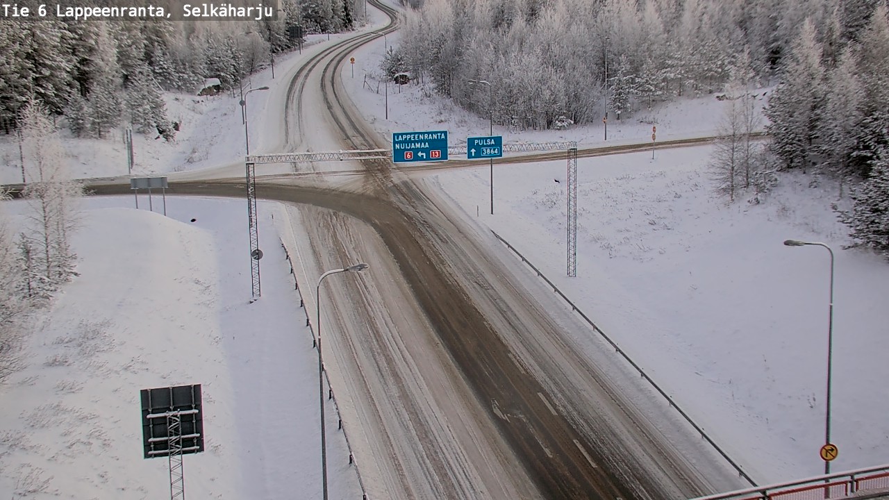 Weather Camera Image Road 6 Lappeenranta, Selkäharju, Lappeenranta, Etelä-Karjala
