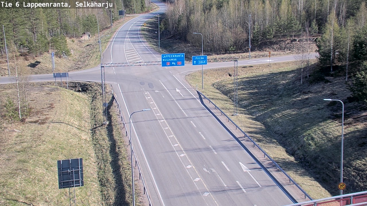 Weather Camera Image Road 6 Lappeenranta, Selkäharju, Lappeenranta, Etelä-Karjala
