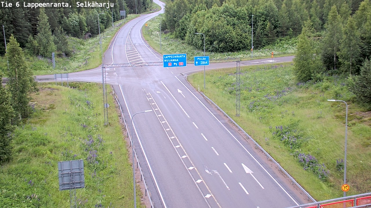 Weather Camera Image Road 6 Lappeenranta, Selkäharju, Lappeenranta, Etelä-Karjala