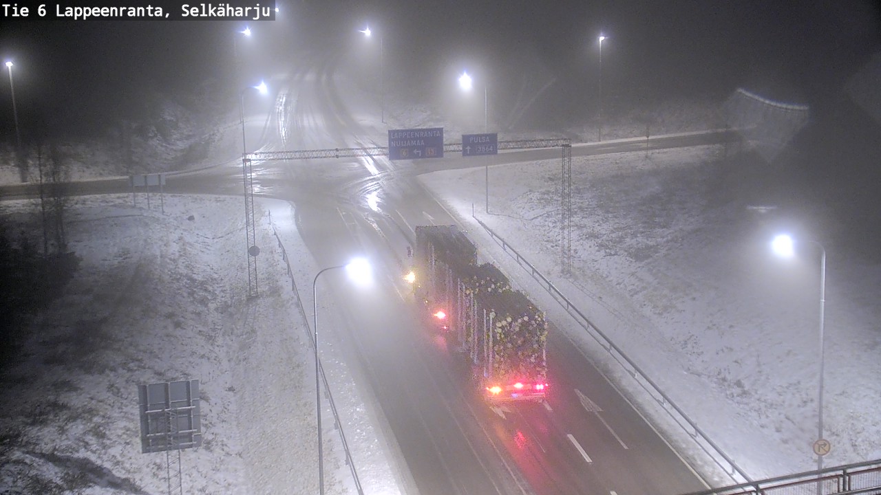 Weather Camera Image Road 6 Lappeenranta, Selkäharju, Lappeenranta, Etelä-Karjala
