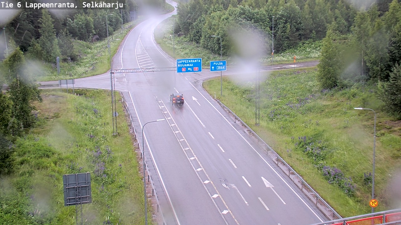 Weather Camera Image Road 6 Lappeenranta, Selkäharju, Lappeenranta, Etelä-Karjala