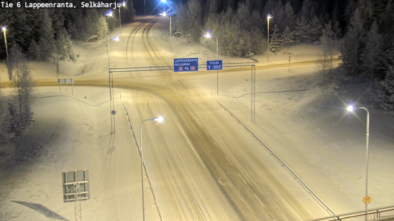 Weather Camera Image Road 6 Lappeenranta, Selkäharju, Lappeenranta, Etelä-Karjala