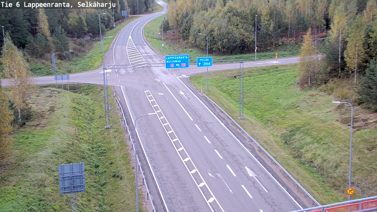 Weather Camera Image Road 6 Lappeenranta, Selkäharju, Lappeenranta, Etelä-Karjala