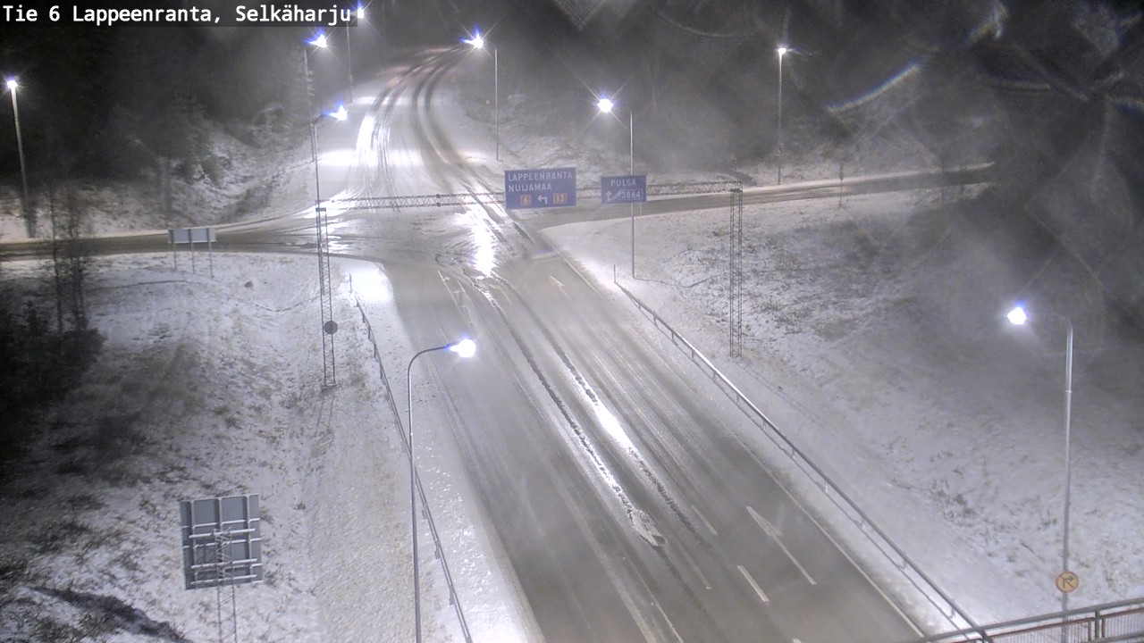 Weather Camera Image Road 6 Lappeenranta, Selkäharju, Lappeenranta, Etelä-Karjala
