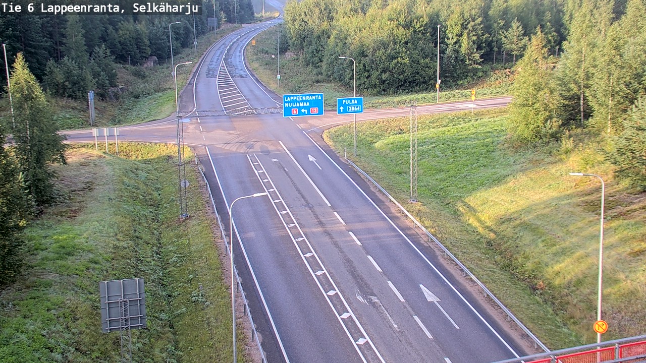 Weather Camera Image Road 6 Lappeenranta, Selkäharju, Lappeenranta, Etelä-Karjala