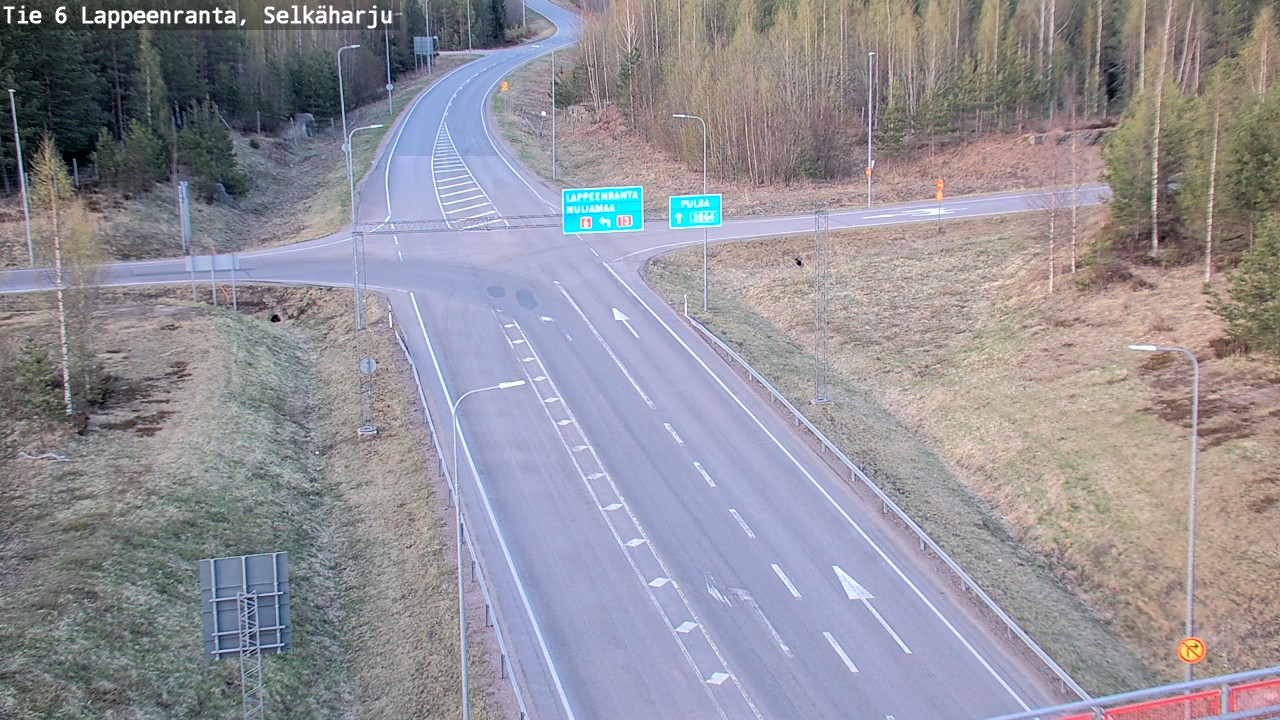 Weather Camera Image Road 6 Lappeenranta, Selkäharju, Lappeenranta, Etelä-Karjala