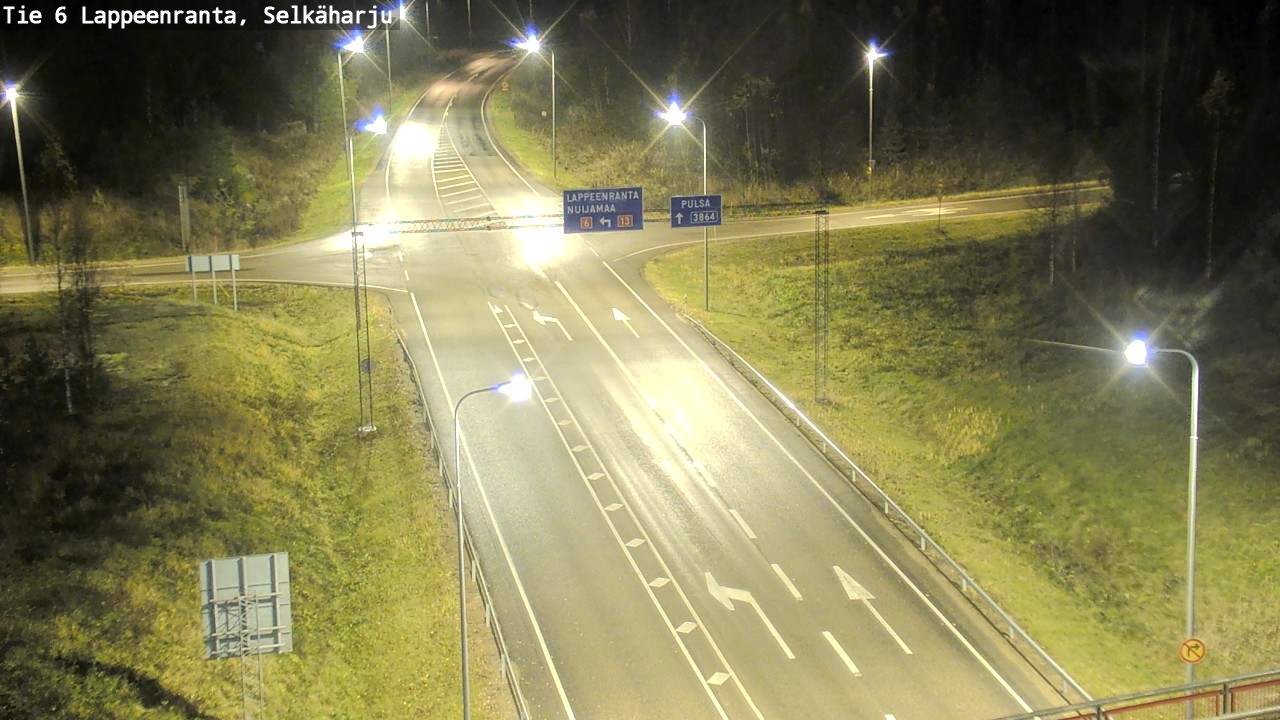 Weather Camera Image Väg 6 Villmanstrand, Selkäharju, Lappeenranta, Etelä-Karjala