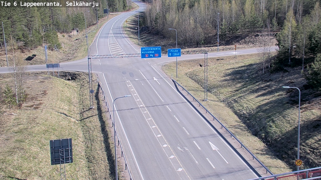 Weather Camera Image Road 6 Lappeenranta, Selkäharju, Lappeenranta, Etelä-Karjala