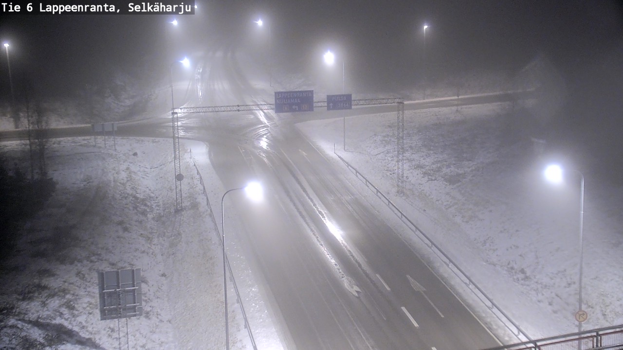 Weather Camera Image Road 6 Lappeenranta, Selkäharju, Lappeenranta, Etelä-Karjala