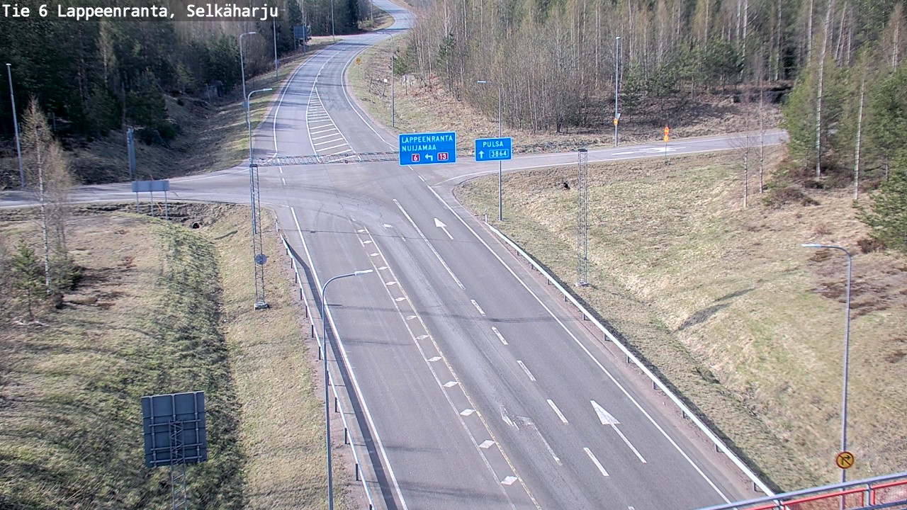 Weather Camera Image Road 6 Lappeenranta, Selkäharju, Lappeenranta, Etelä-Karjala