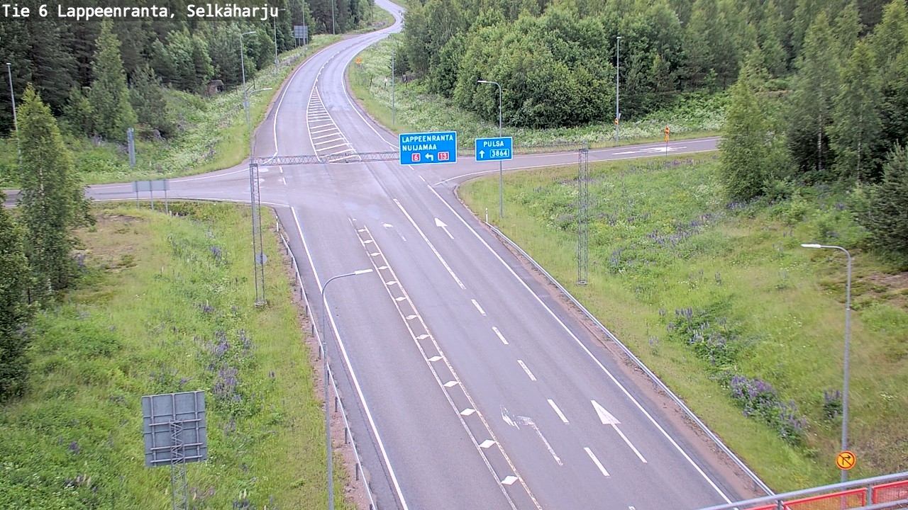 Weather Camera Image Road 6 Lappeenranta, Selkäharju, Lappeenranta, Etelä-Karjala
