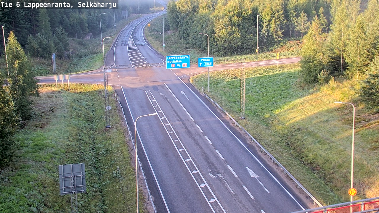 Weather Camera Image Road 6 Lappeenranta, Selkäharju, Lappeenranta, Etelä-Karjala
