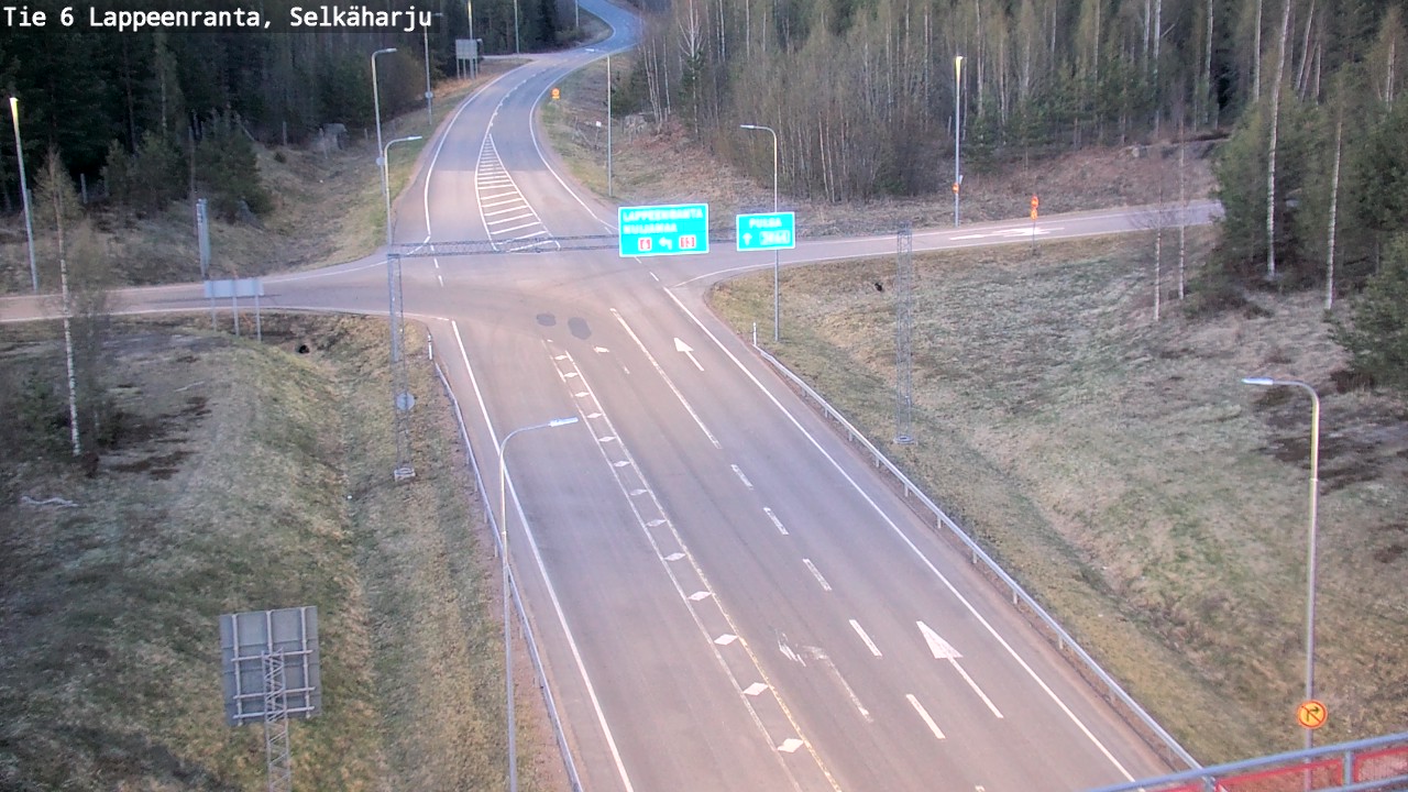 Weather Camera Image Road 6 Lappeenranta, Selkäharju, Lappeenranta, Etelä-Karjala