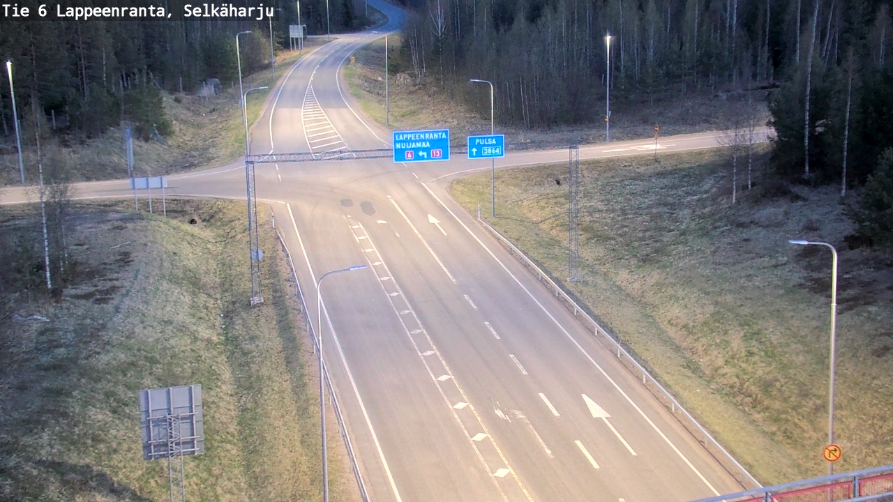 Weather Camera Image Road 6 Lappeenranta, Selkäharju, Lappeenranta, Etelä-Karjala
