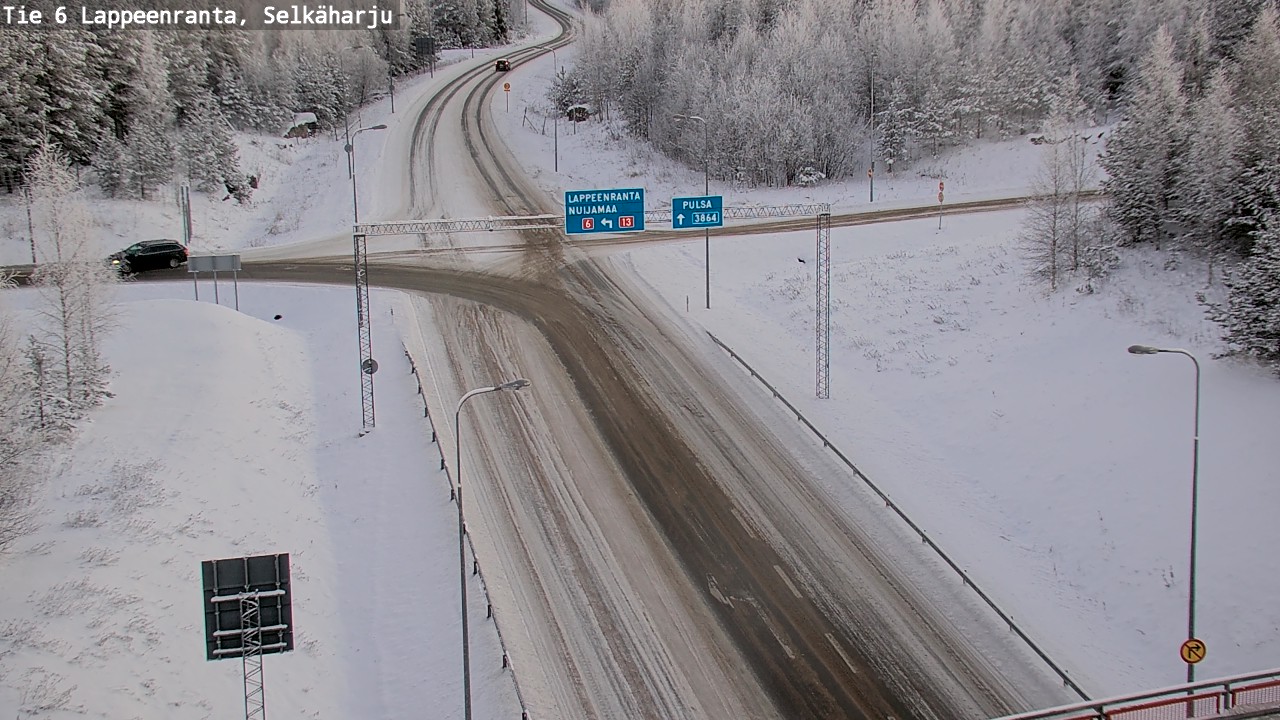 Weather Camera Image Road 6 Lappeenranta, Selkäharju, Lappeenranta, Etelä-Karjala