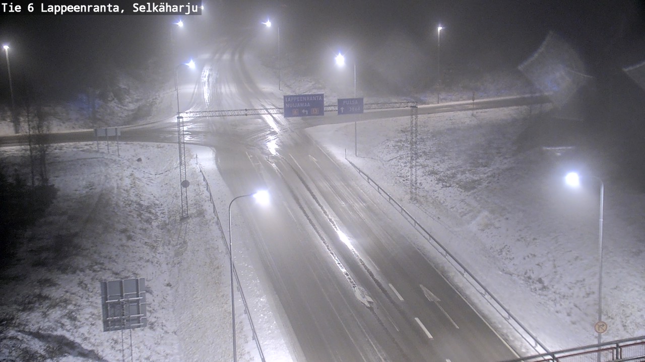 Weather Camera Image Road 6 Lappeenranta, Selkäharju, Lappeenranta, Etelä-Karjala