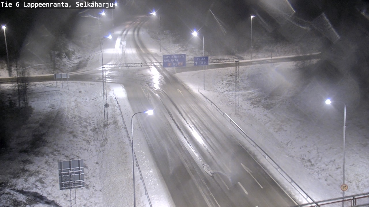 Weather Camera Image Road 6 Lappeenranta, Selkäharju, Lappeenranta, Etelä-Karjala