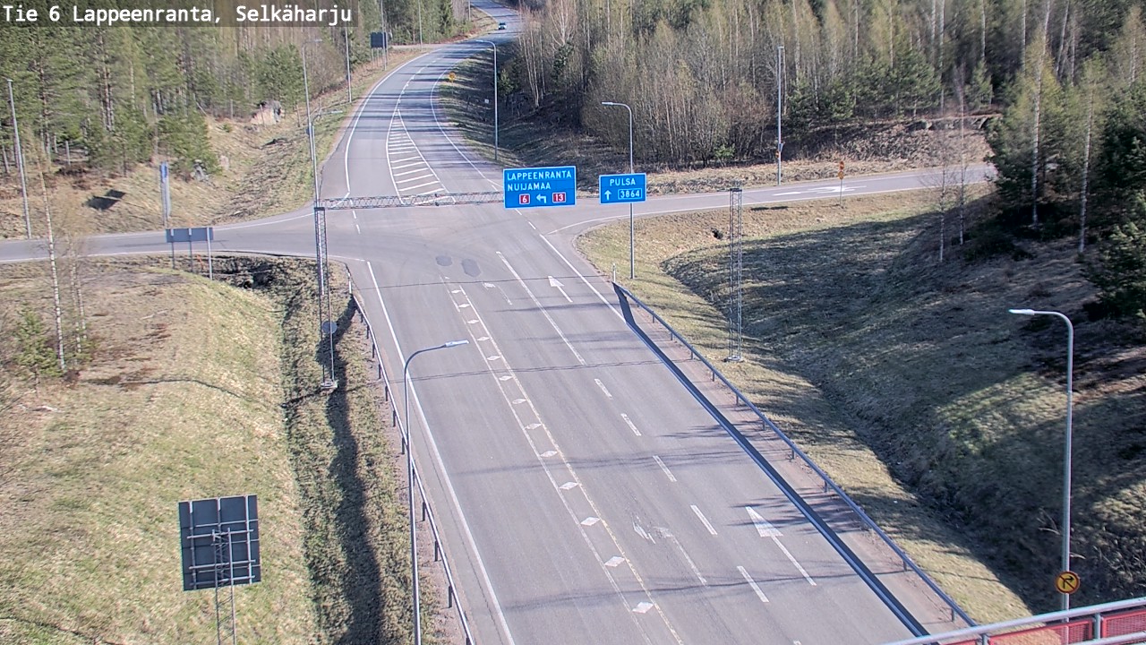 Weather Camera Image Road 6 Lappeenranta, Selkäharju, Lappeenranta, Etelä-Karjala