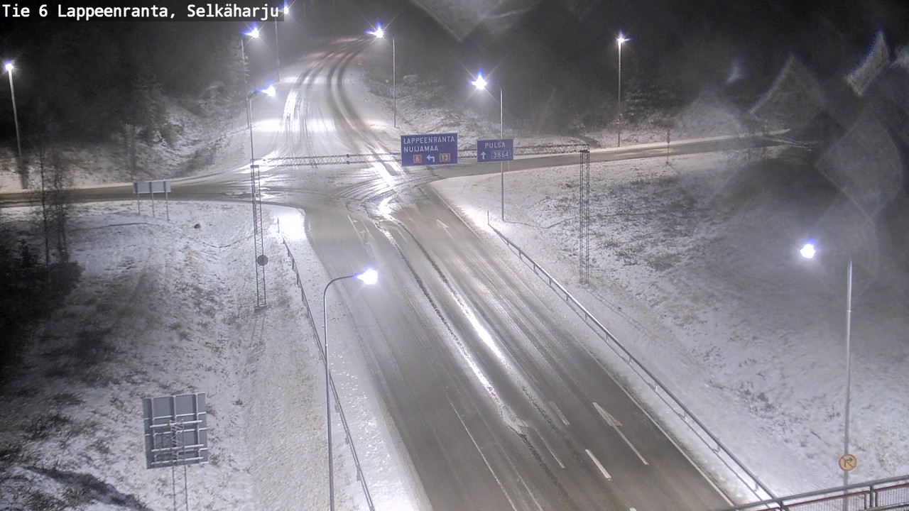 Weather Camera Image Road 6 Lappeenranta, Selkäharju, Lappeenranta, Etelä-Karjala