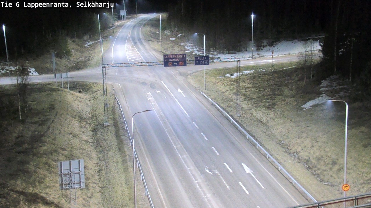Weather Camera Image Road 6 Lappeenranta, Selkäharju, Lappeenranta, Etelä-Karjala