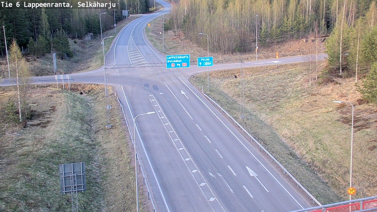 Weather Camera Image Road 6 Lappeenranta, Selkäharju, Lappeenranta, Etelä-Karjala