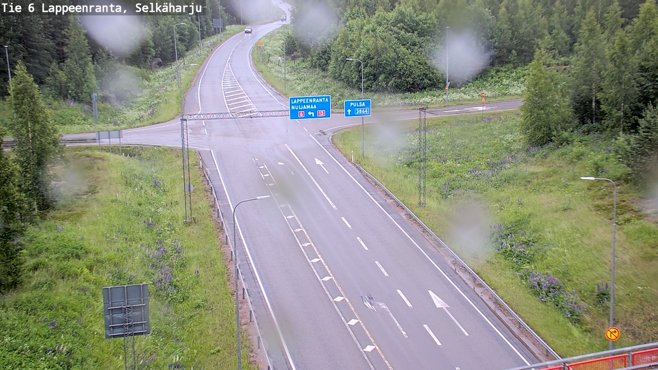 Weather Camera Image Road 6 Lappeenranta, Selkäharju, Lappeenranta, Etelä-Karjala