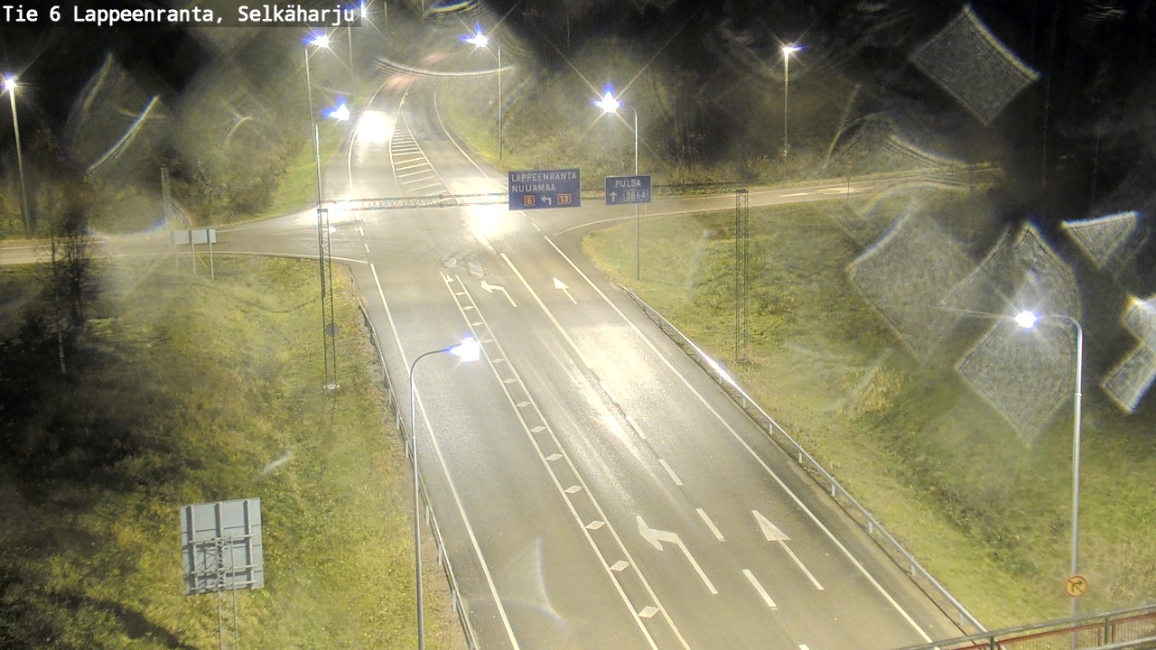 Weather Camera Image Väg 6 Villmanstrand, Selkäharju, Lappeenranta, Etelä-Karjala