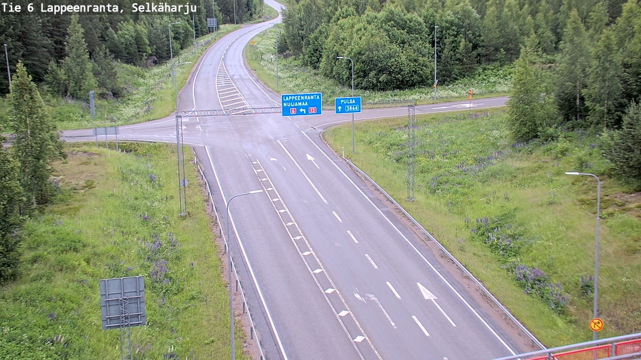 Weather Camera Image Road 6 Lappeenranta, Selkäharju, Lappeenranta, Etelä-Karjala