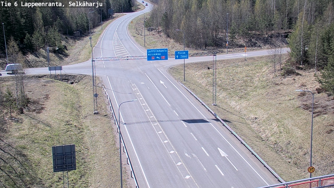 Weather Camera Image Road 6 Lappeenranta, Selkäharju, Lappeenranta, Etelä-Karjala