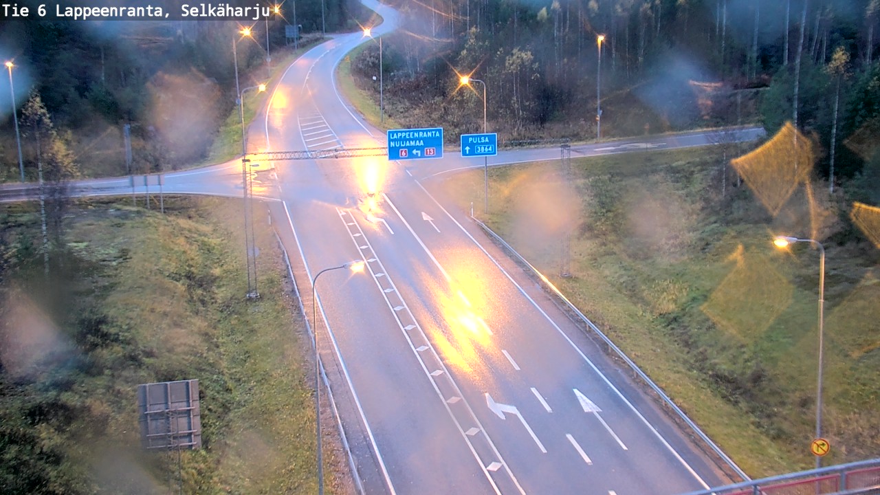 Weather Camera Image Road 6 Lappeenranta, Selkäharju, Lappeenranta, Etelä-Karjala