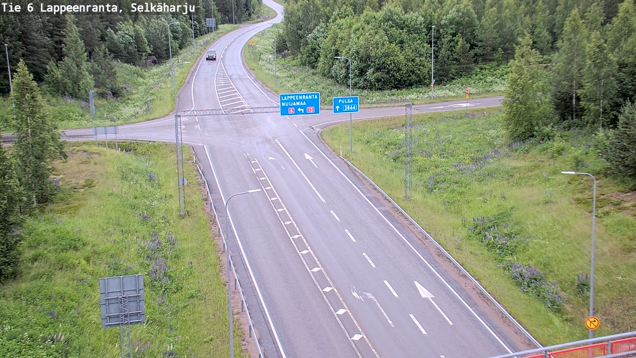 Weather Camera Image Road 6 Lappeenranta, Selkäharju, Lappeenranta, Etelä-Karjala