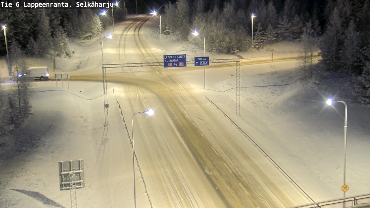 Weather Camera Image Road 6 Lappeenranta, Selkäharju, Lappeenranta, Etelä-Karjala