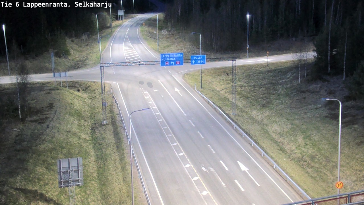 Weather Camera Image Road 6 Lappeenranta, Selkäharju, Lappeenranta, Etelä-Karjala