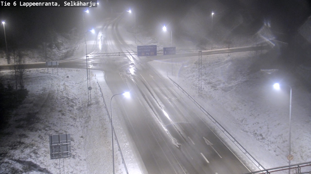 Weather Camera Image Road 6 Lappeenranta, Selkäharju, Lappeenranta, Etelä-Karjala
