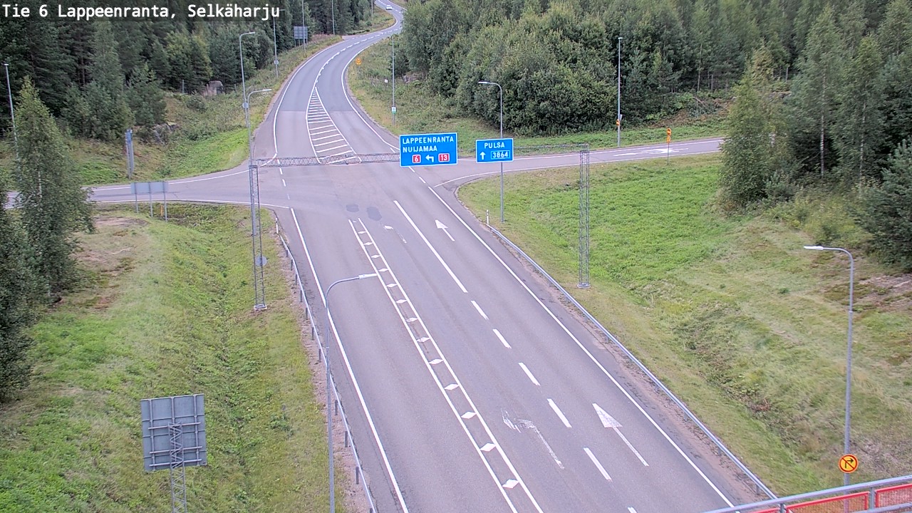 Weather Camera Image Väg 6 Villmanstrand, Selkäharju, Lappeenranta, Etelä-Karjala