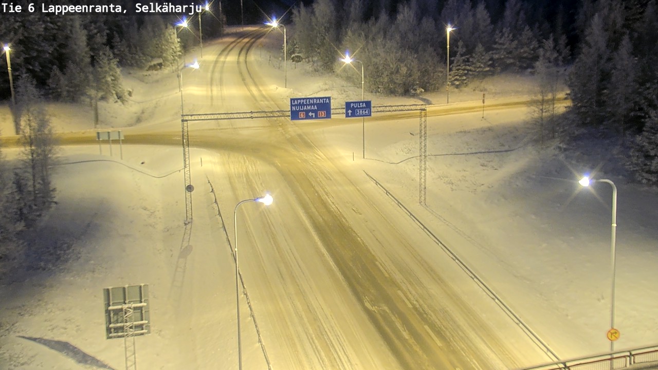 Weather Camera Image Road 6 Lappeenranta, Selkäharju, Lappeenranta, Etelä-Karjala