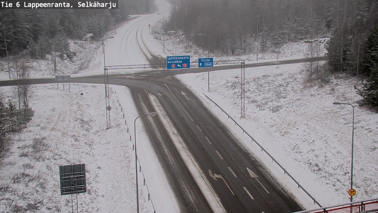 Weather Camera Image Road 6 Lappeenranta, Selkäharju, Lappeenranta, Etelä-Karjala