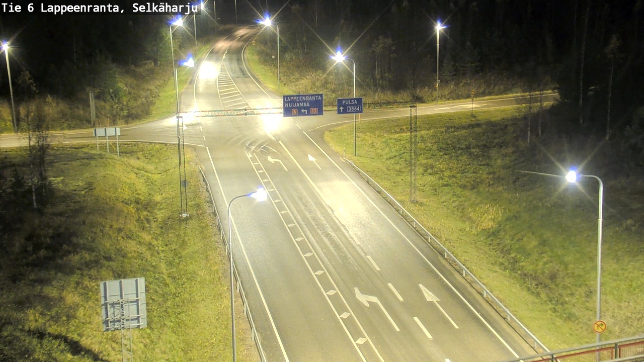 Weather Camera Image Väg 6 Villmanstrand, Selkäharju, Lappeenranta, Etelä-Karjala