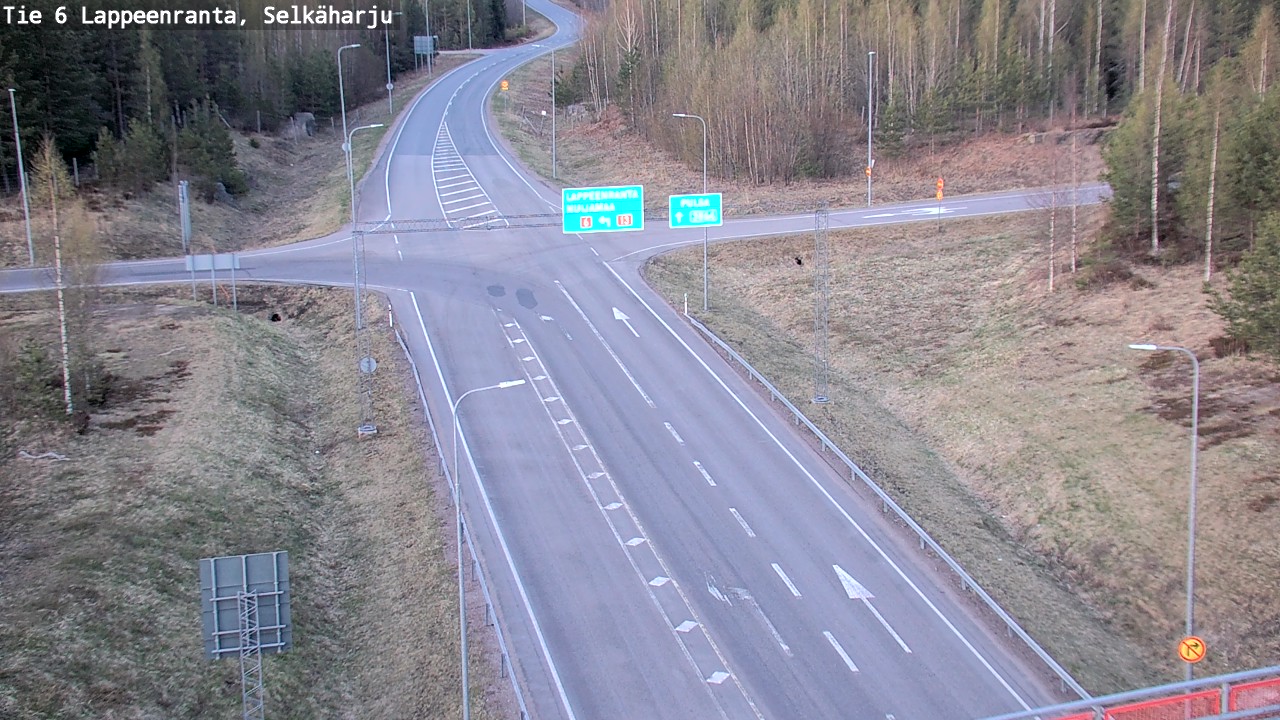 Weather Camera Image Road 6 Lappeenranta, Selkäharju, Lappeenranta, Etelä-Karjala