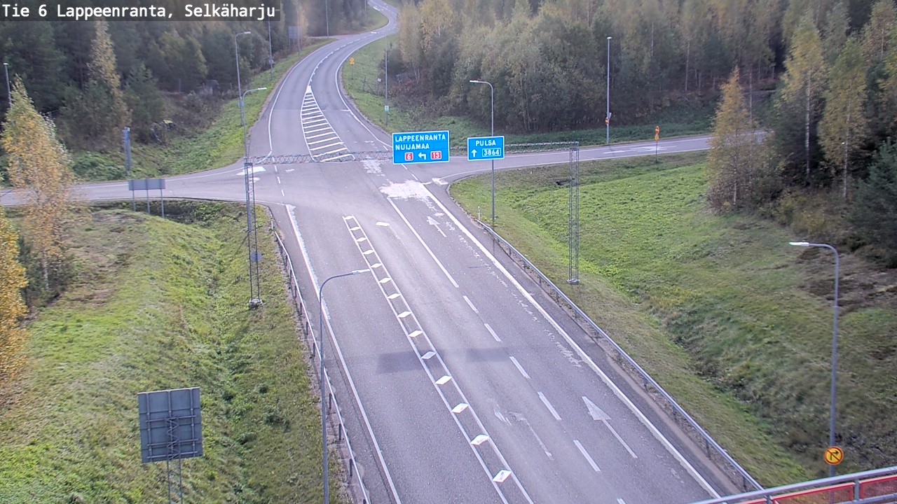 Weather Camera Image Road 6 Lappeenranta, Selkäharju, Lappeenranta, Etelä-Karjala