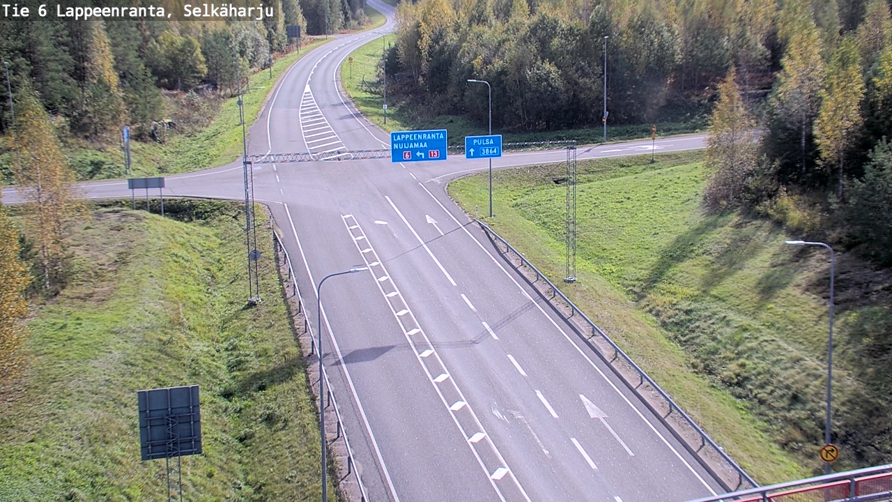 Weather Camera Image Road 6 Lappeenranta, Selkäharju, Lappeenranta, Etelä-Karjala