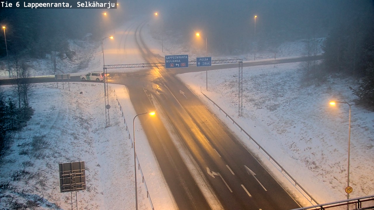 Weather Camera Image Road 6 Lappeenranta, Selkäharju, Lappeenranta, Etelä-Karjala